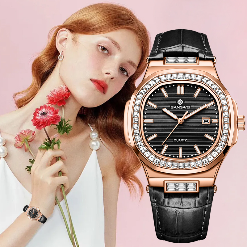 Fashion Women Watch - LIGE Bangwei Jam Tangan Wanita Kuarsa