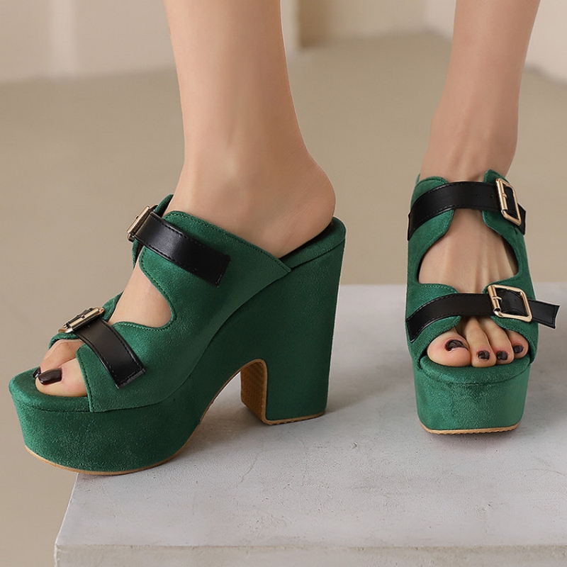 Women'S Fashion Belts - ORCHA LISA 2025 Sandal Wanita Hijau