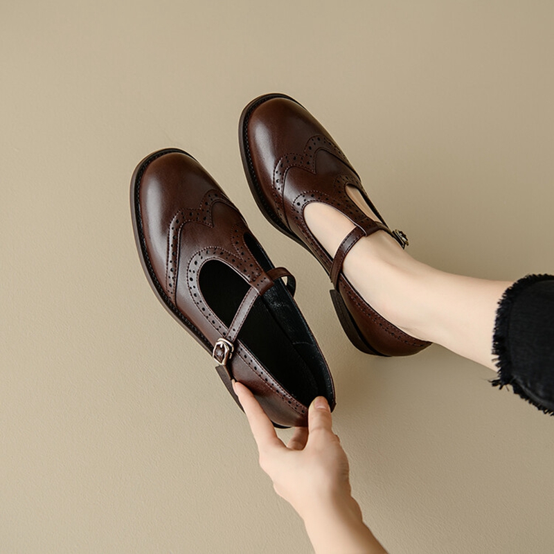 Women Fashion Heels - Sepatu kulit wanita belahan untuk musim