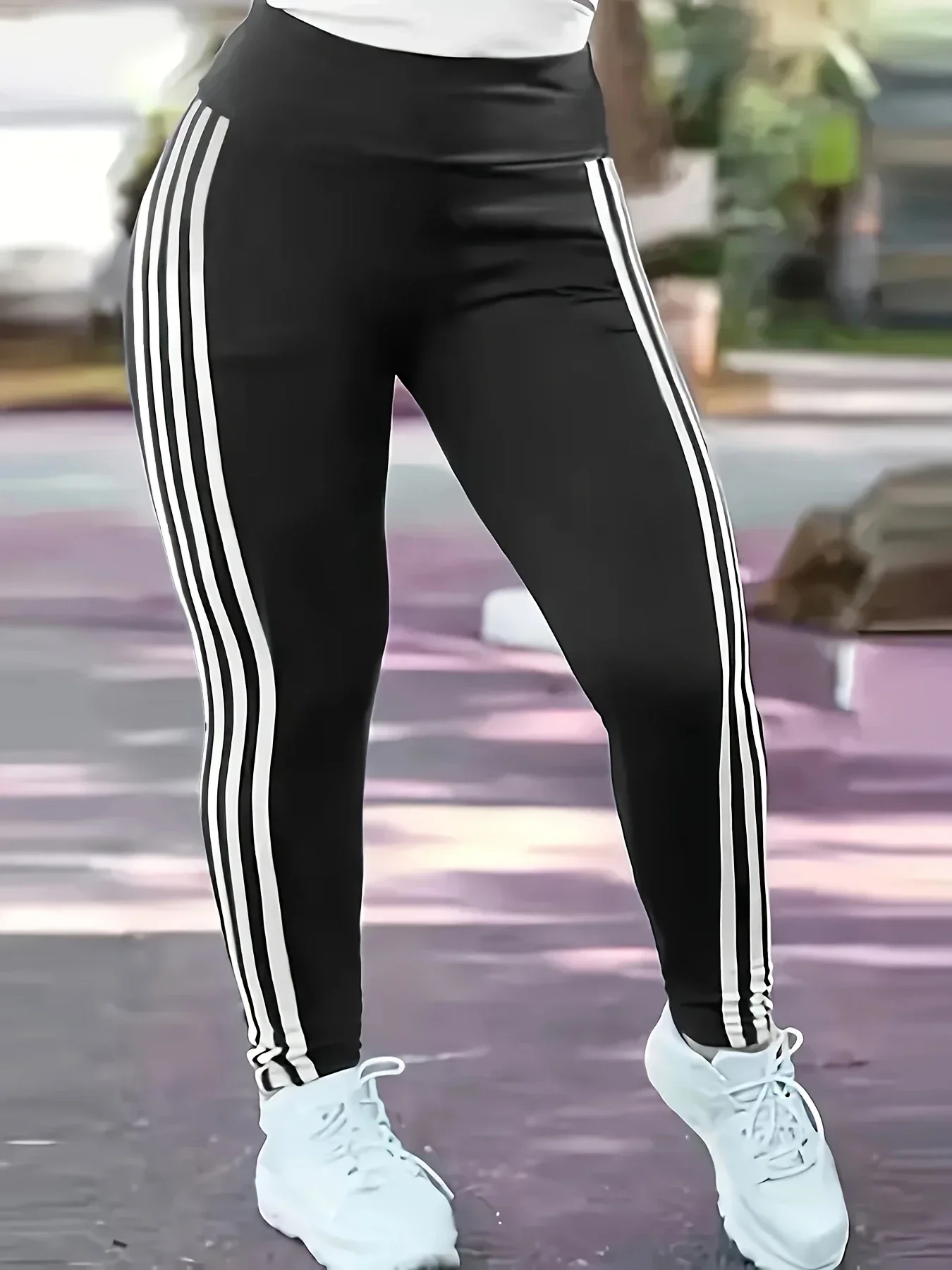 Women'S Fashion Leggings - Celana Olahraga Ramping Kasual Wanita Ukuran