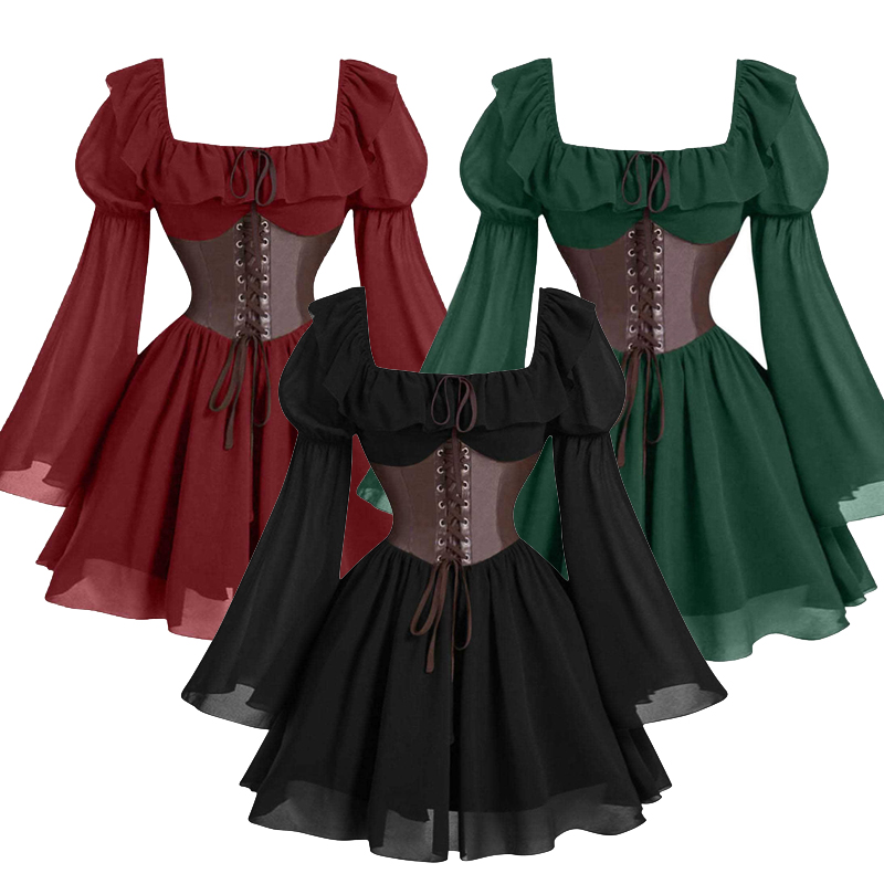 Women'S Fashion Renaissance Period - Gaun Wanita Lengan Panjang Bergaya Abad