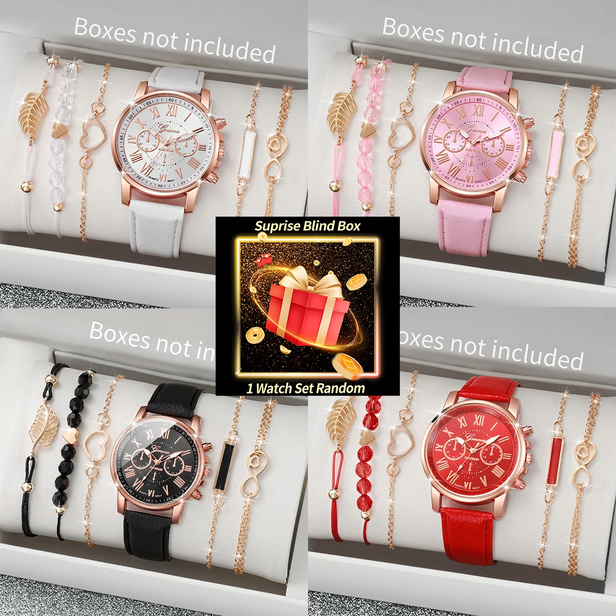 Fashion Women Watch - Set Jam Tangan Wanita Edisi Kejutan,