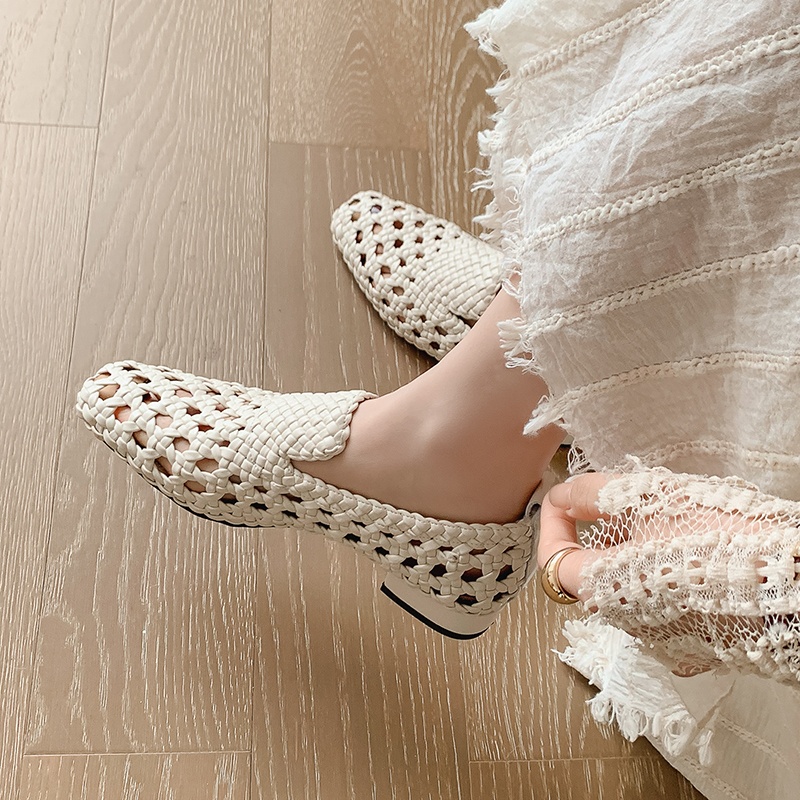 Women'S Fashion For Summer 2026 - Sandal Kulit Asli Anyaman Wanita Model