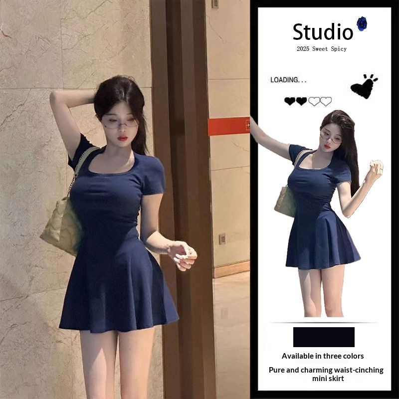 Women'S Fashion Petite - Gaun Mini Model A-Line Gaya Korea