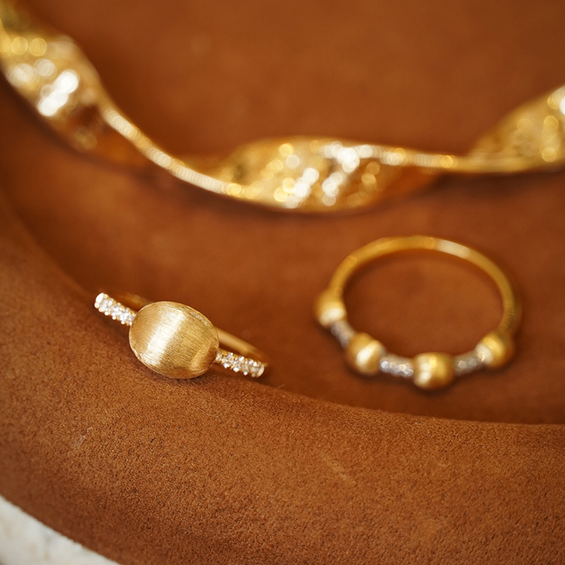 Aazuo Perhiasan Antik Modis Ci - Women'S Fashion Rings Gold ulasan dan harga