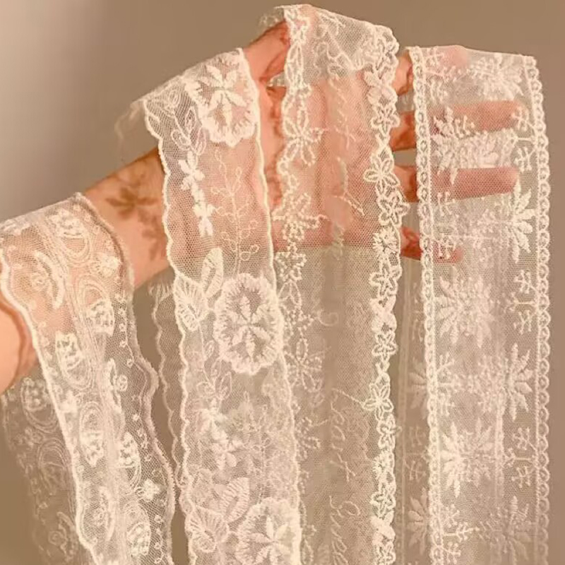 Ikat Pinggang Renda Panjang Y2 - Women'S Fashion Y2K Lace Bow Tie Flounce Sleeve Dress ulasan dan harga