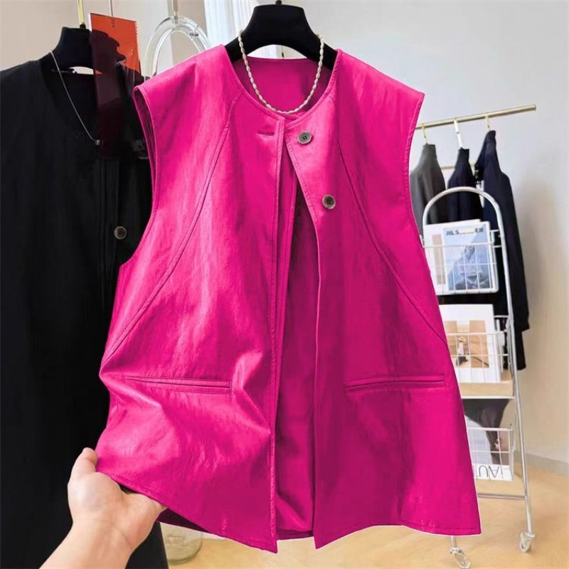 Jaket Kulit Hitam Tanpa Lengan - Women'S Fashion Petite ulasan dan harga