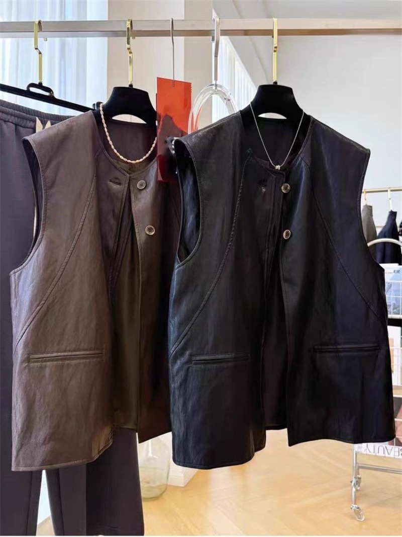 Jaket Kulit Hitam Tanpa Lengan - Women'S Fashion Petite ulasan dan harga