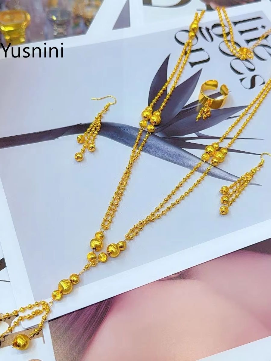 Set Perhiasan Pernikahan Roman - Women'S Fashion Rings Gold ulasan dan harga