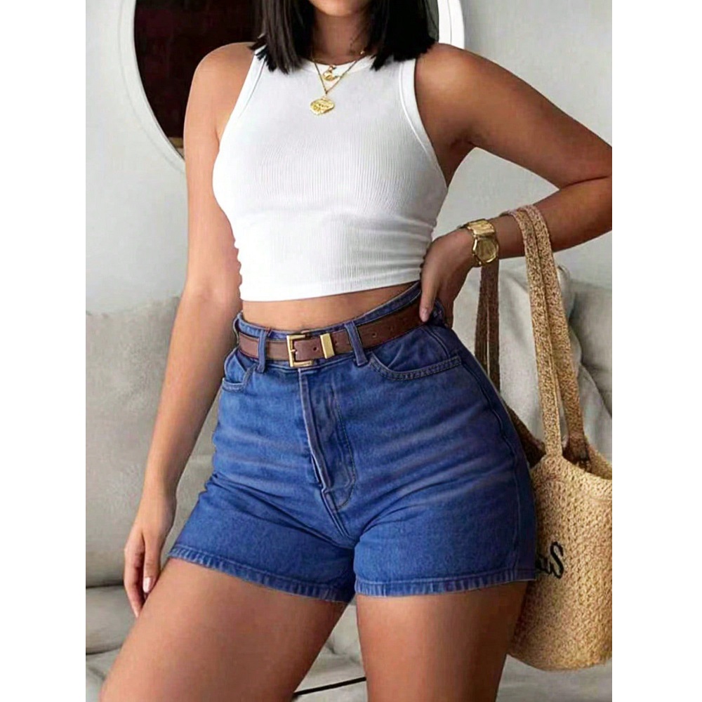Celana Pendek Denim Wanita Mus - Denim Shorts Women ulasan dan harga
