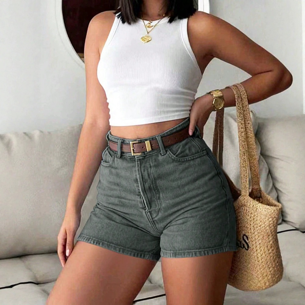 Celana Pendek Denim Wanita Mus - Denim Shorts Women ulasan dan harga