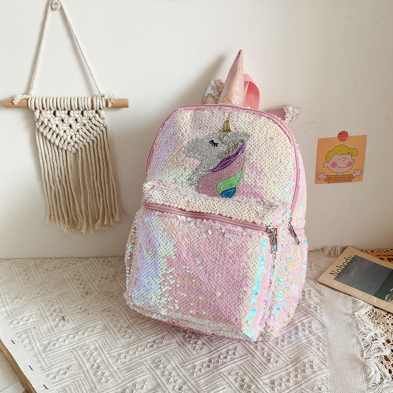 Tas Ransel Unicorn Payet Pink  - Women'S Fashion Backpack ulasan dan harga