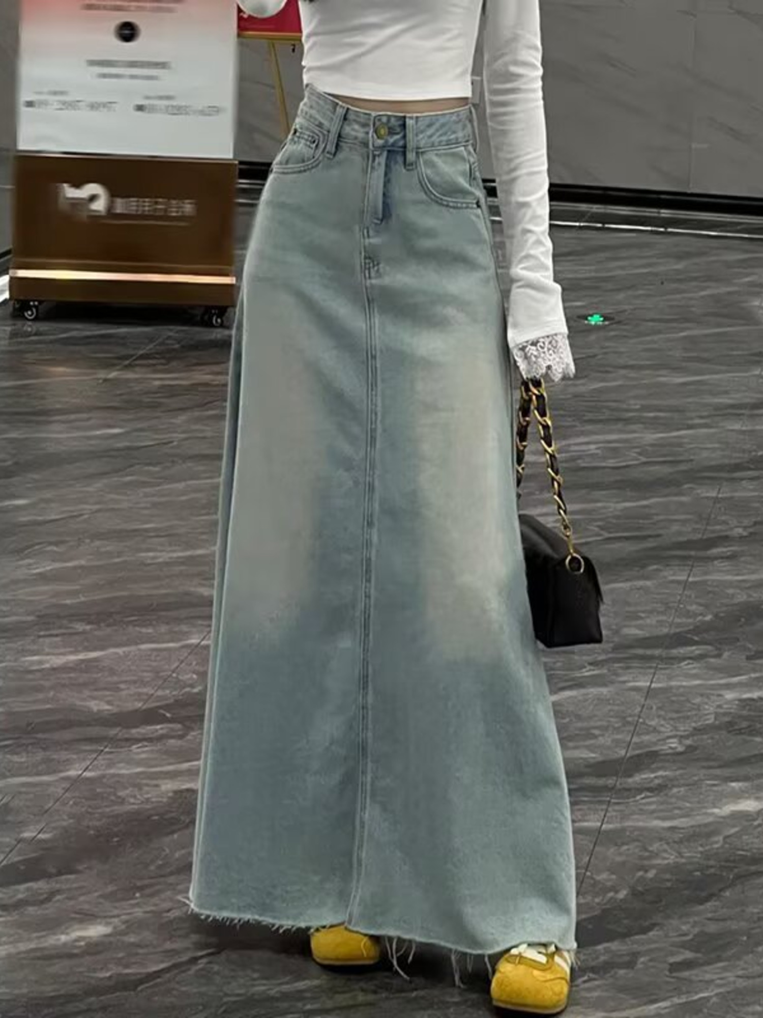 Rok Denim Lipit Wanita Model H - Denim Shorts Women ulasan dan harga