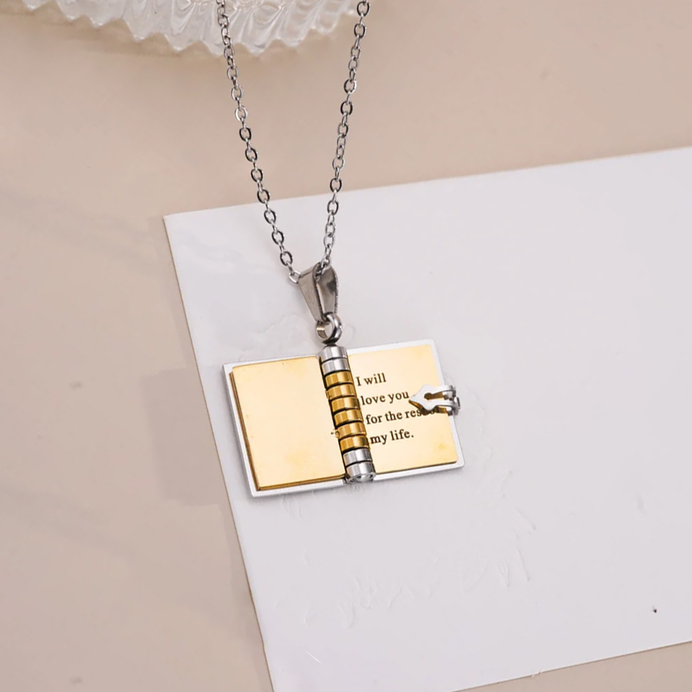 Atoztide kalung liontin buku m - Women'S Fashion Petite ulasan dan harga