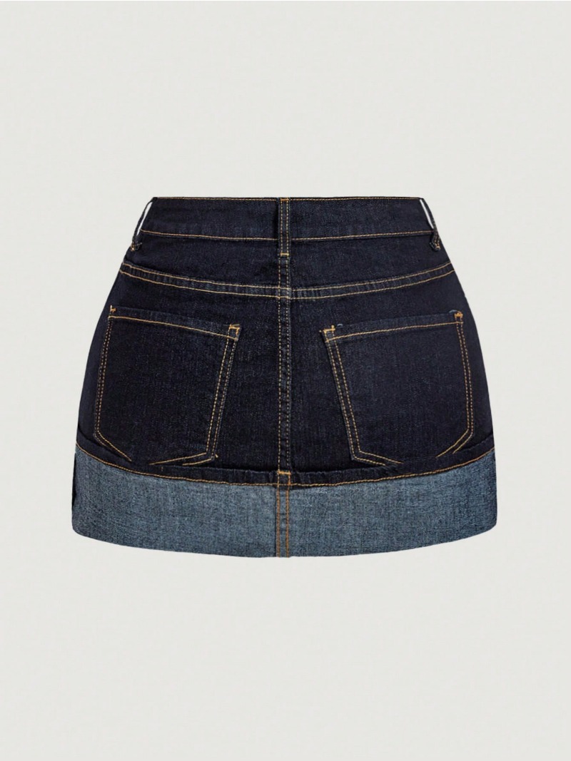Rok Mini Denim Dua Warna 2026  - Denim Shorts Women ulasan dan harga