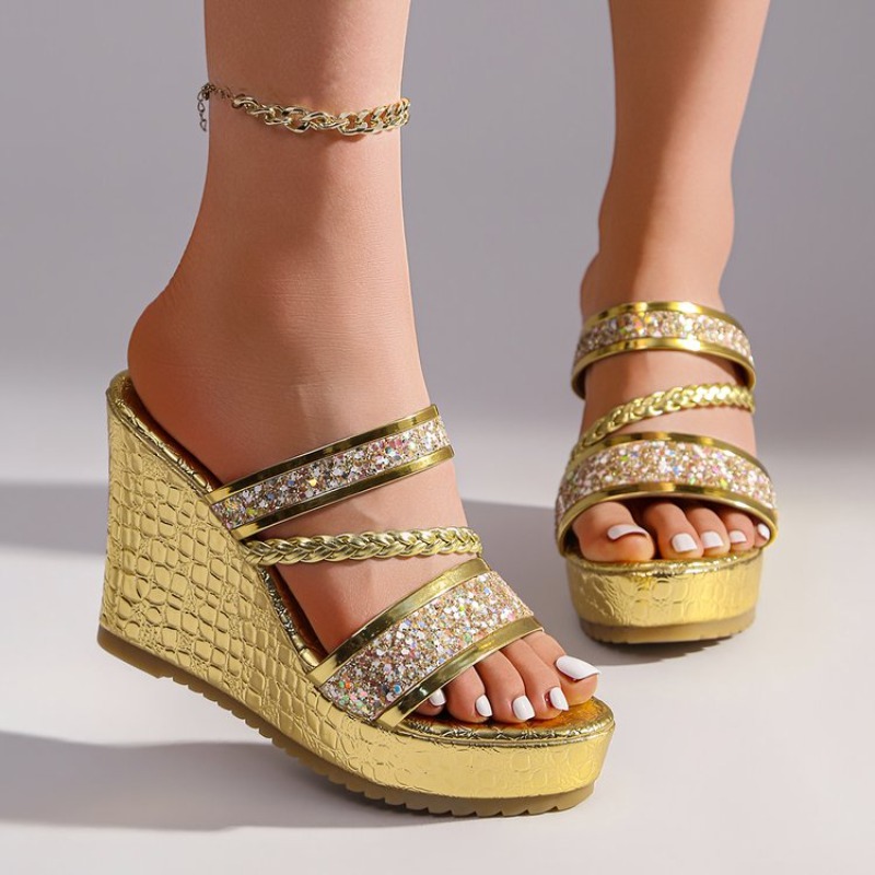 Sandal Wanita Hak Tinggi Wedge - Women'S Fashion Trends ulasan dan harga