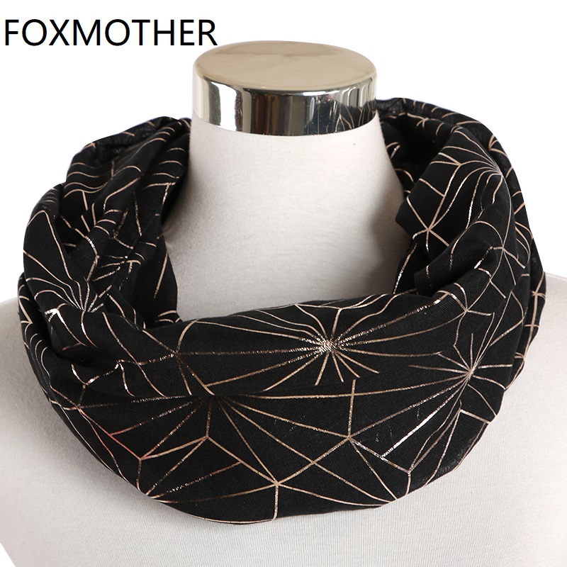 FOXMOTHER Syal Hijab Kotak-kot - Women'S Fashion Rings Gold ulasan dan harga