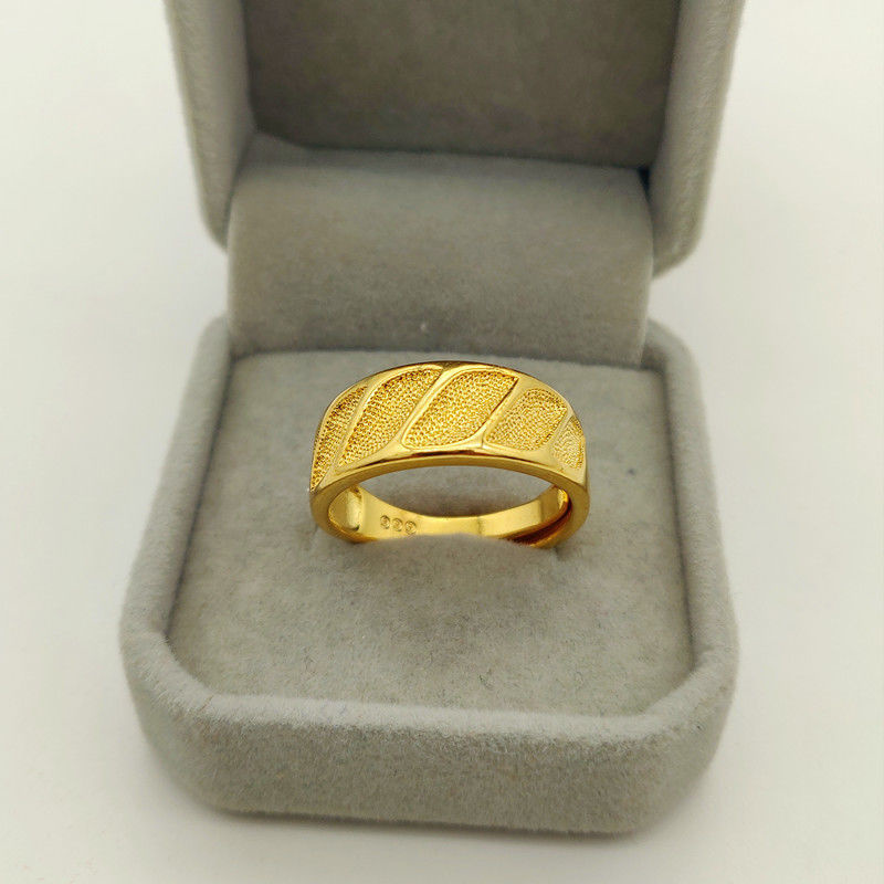 Cincin lapis murni klasik asli - Women'S Fashion Rings Gold ulasan dan harga