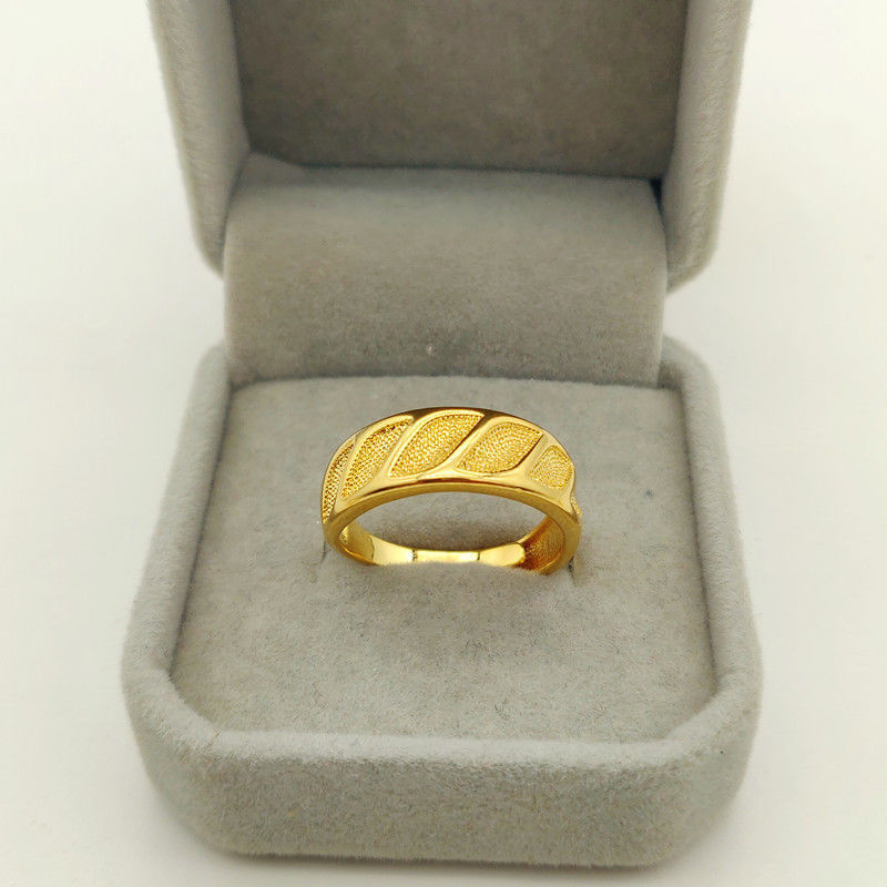 Cincin lapis murni klasik asli - Women'S Fashion Rings Gold ulasan dan harga