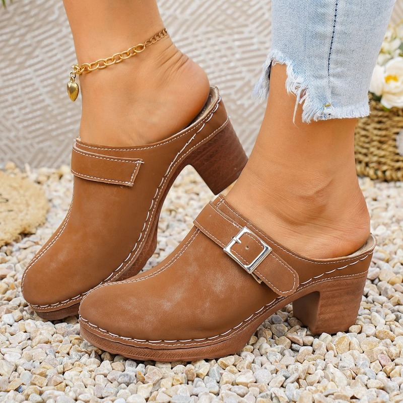 Sandal Wanita Hak Tinggi Chunk - Women'S Fashion Trends ulasan dan harga