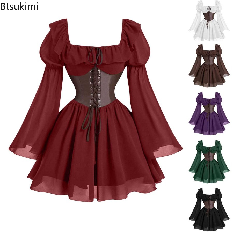 Gaun Abad Pertengahan Periode  - Women'S Fashion Renaissance Period ulasan dan harga