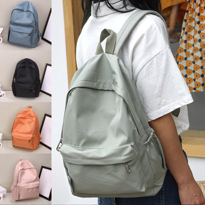 Ransel Kasual Warna Solid untu - Women'S Fashion Backpack ulasan dan harga