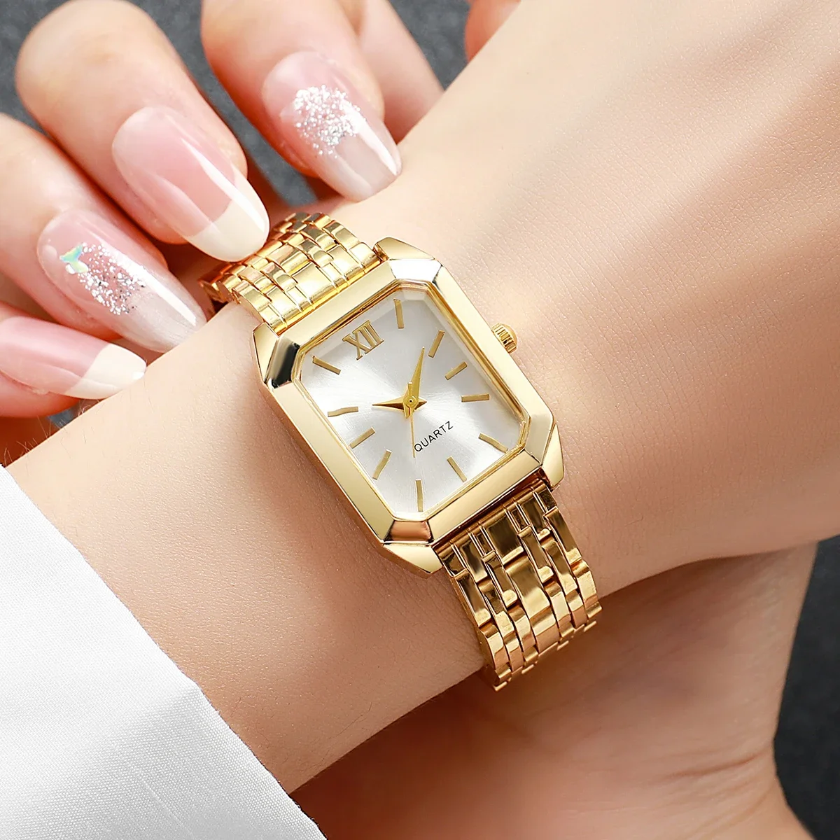 Jam Tangan Wanita Model Kotak  - Fashion Women Watch ulasan dan harga