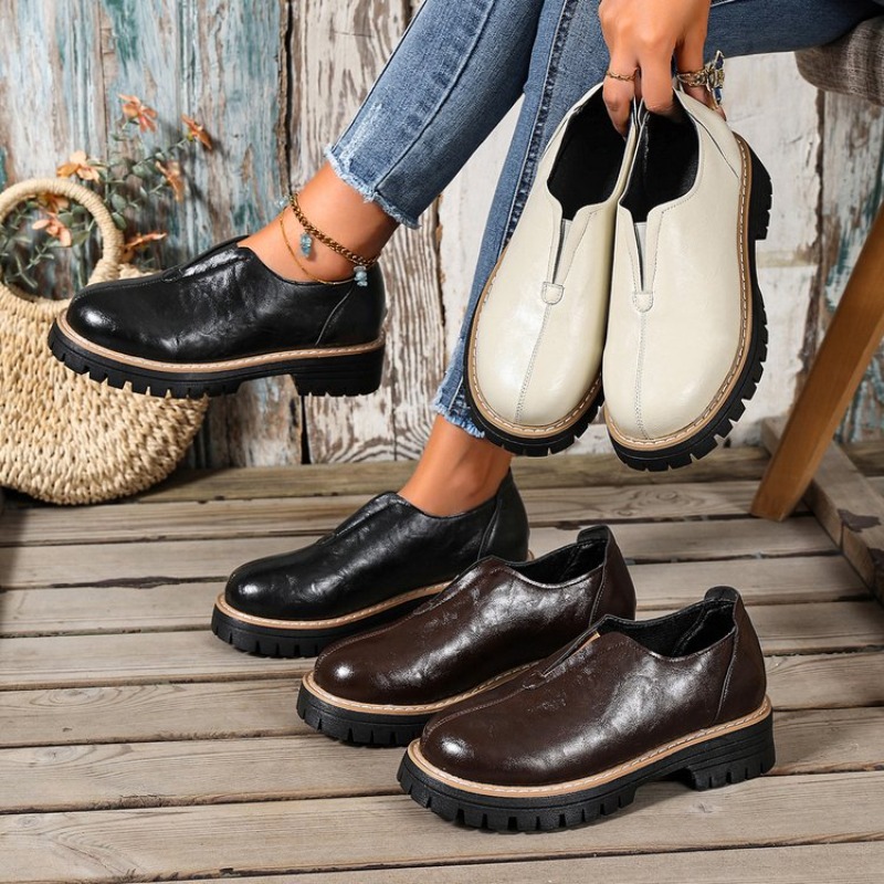 Sepatu Wanita Gaya Retro Inggr - Women Fashion Heels ulasan dan harga