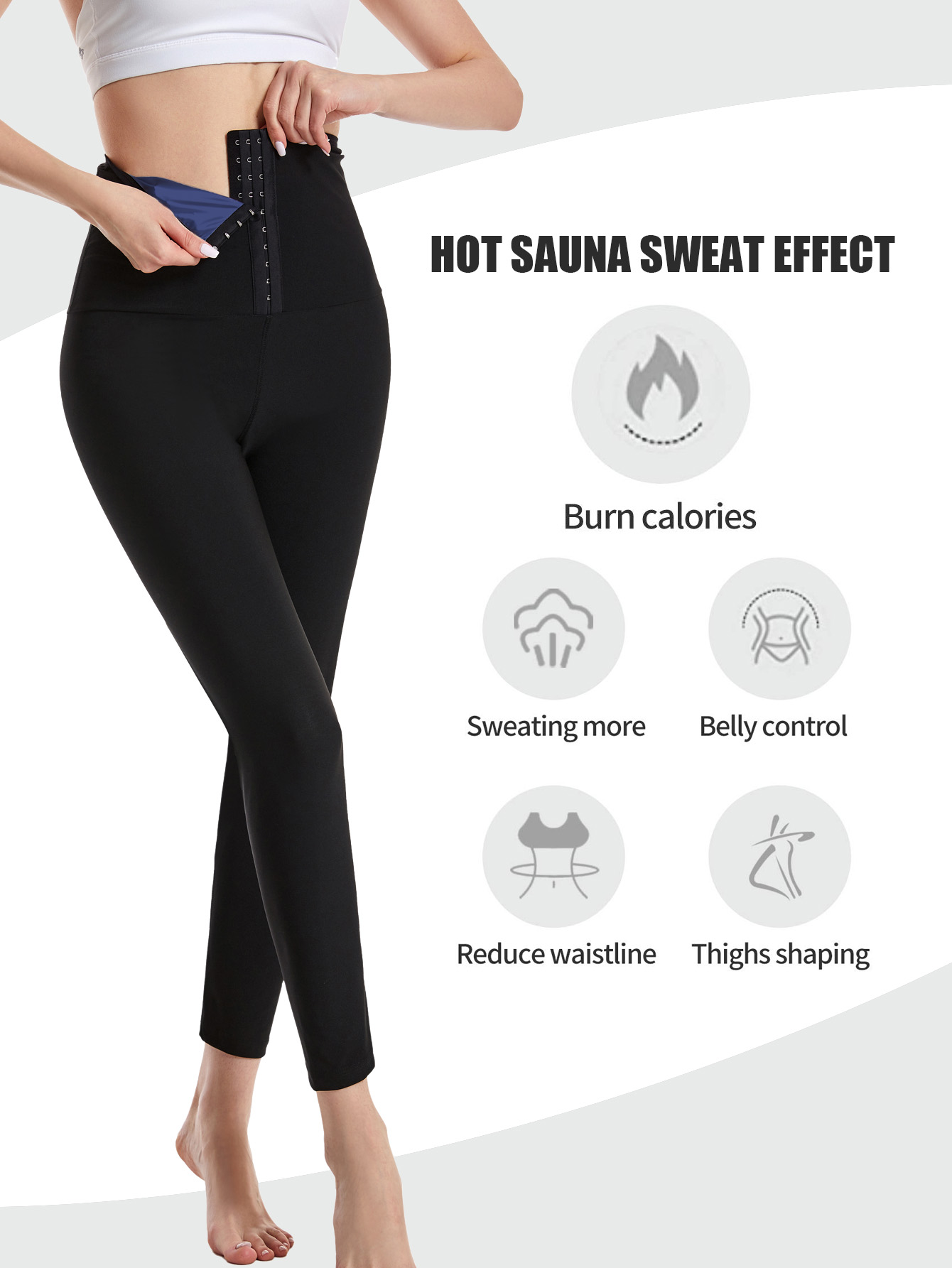 Celana Sauna Wanita Pinggang T - Women'S Fashion Leggings ulasan dan harga
