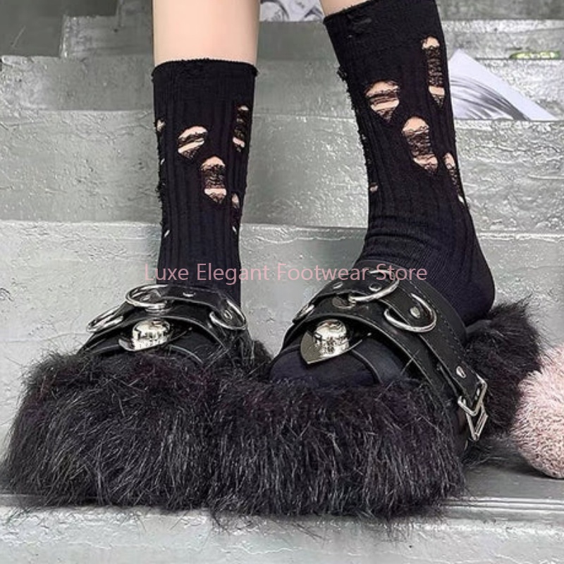 Sandal Selop Wanita Berbulu Hi - Women'S Fashion Belts ulasan dan harga