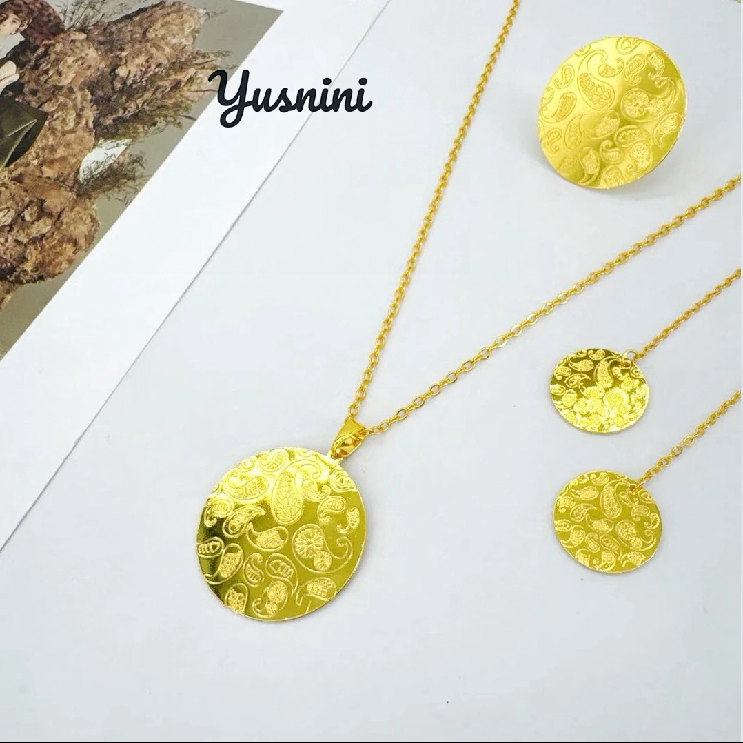 Perhiasan Set Kalung, Anting,  - Women'S Fashion Rings Gold ulasan dan harga