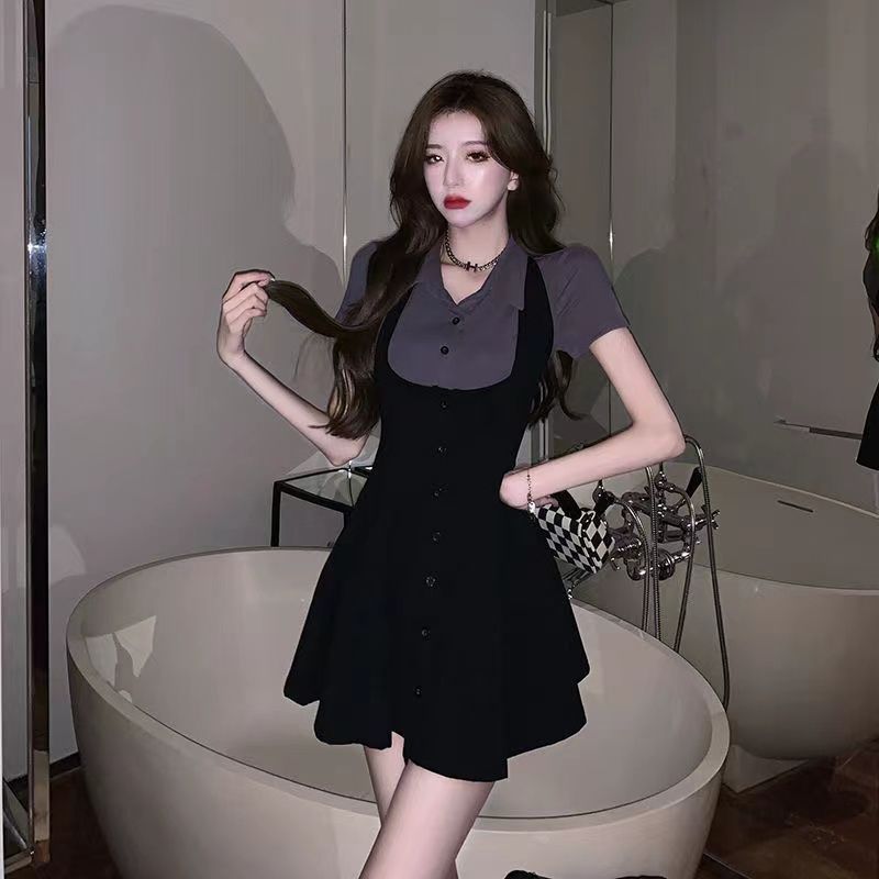 Gaun Pinafore Dua Potong Gaya  - Women'S Fashion Petite ulasan dan harga