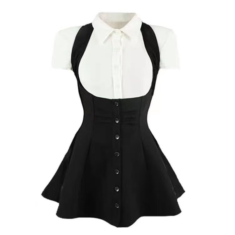 Gaun Pinafore Dua Potong Gaya  - Women'S Fashion Petite ulasan dan harga