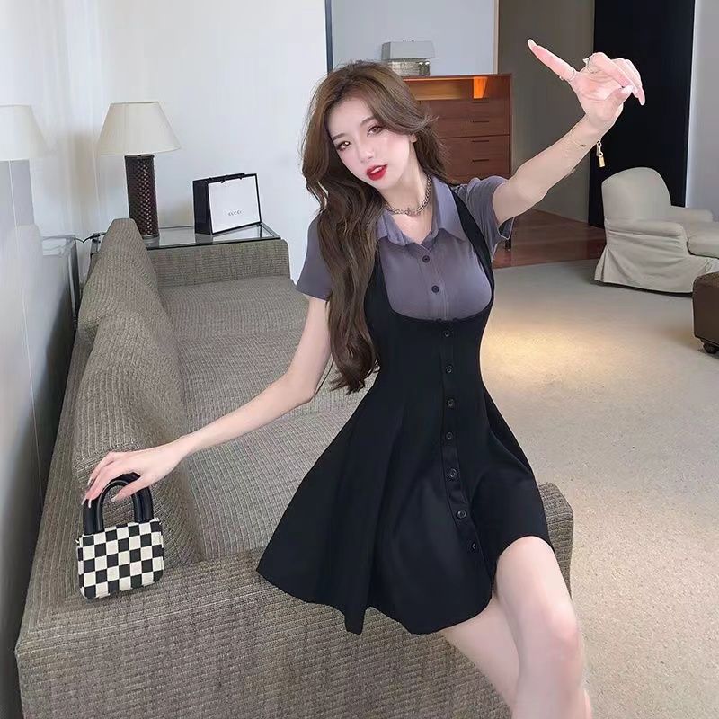 Gaun Pinafore Dua Potong Gaya  - Women'S Fashion Petite ulasan dan harga