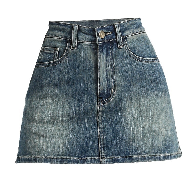 Rok Denim Vintage Wanita Model - Denim Shorts Women ulasan dan harga
