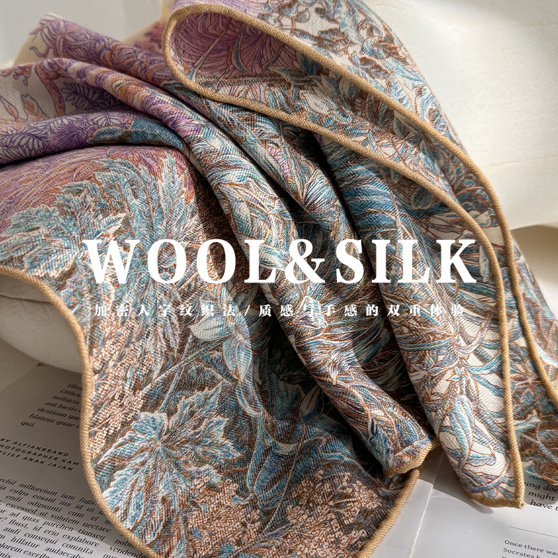 Syal Wol Sutra Wanita Foulard  - Women'S Fashion Petite ulasan dan harga